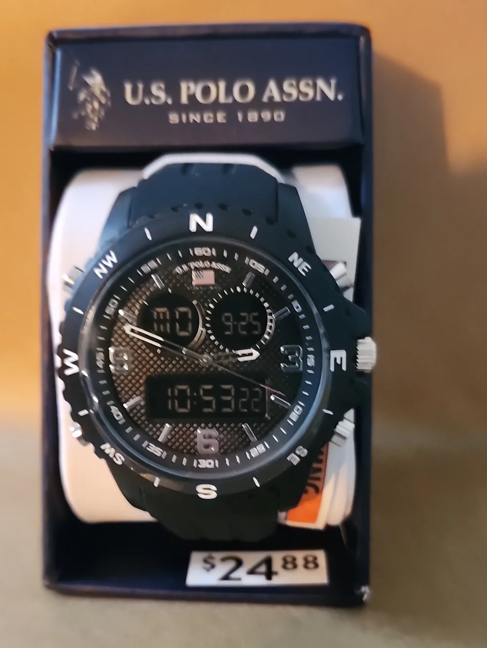 U.S. Polo Assn. Black Digital-Analog Men's Watch
